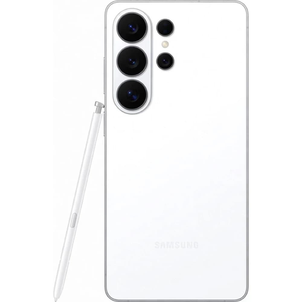 Galaxy S26 Ultra 256 ГБ Серебристая тень — вид сзади